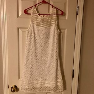 White House Black Market Crochet Lace Dress, Sz 6